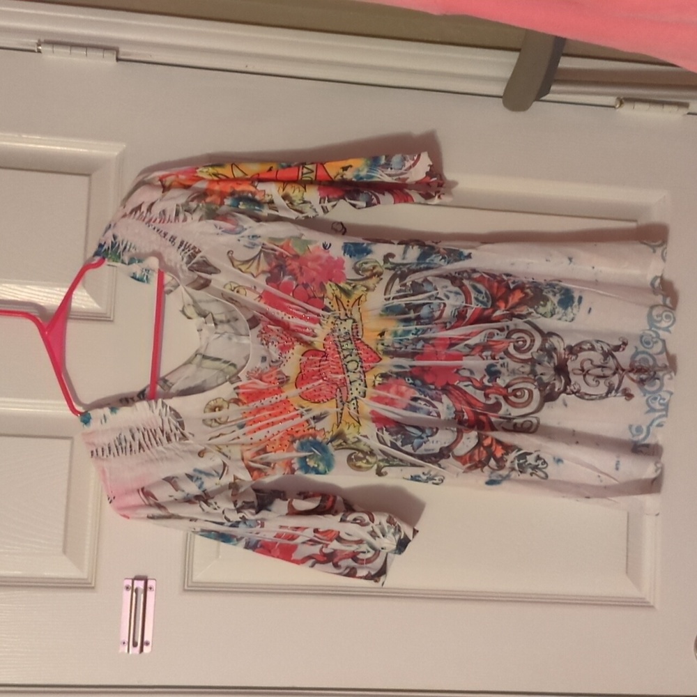 Ed Hardy style dress by Ocean Breeze